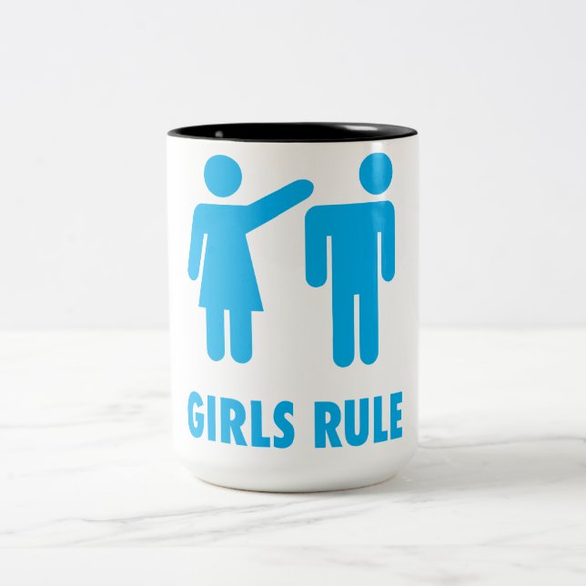  Girls Rule! Coffee Mug (Center)