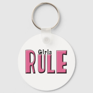 Girls Rule Keychain