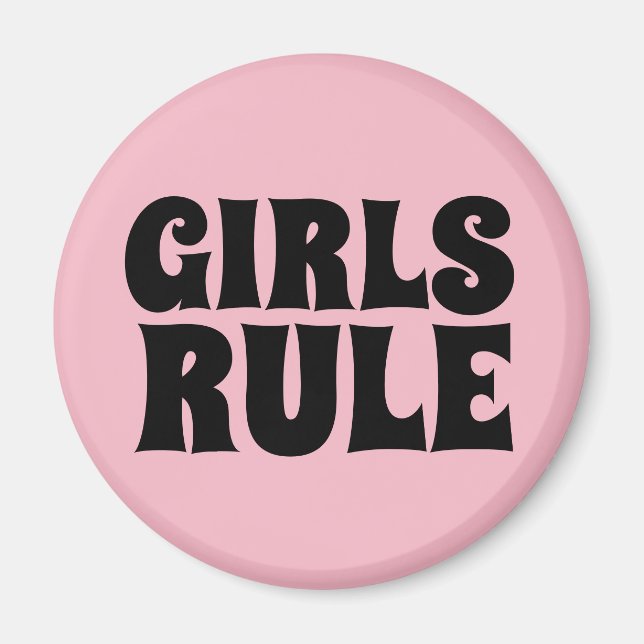 GIRLS RULE MAGNETS (Front)