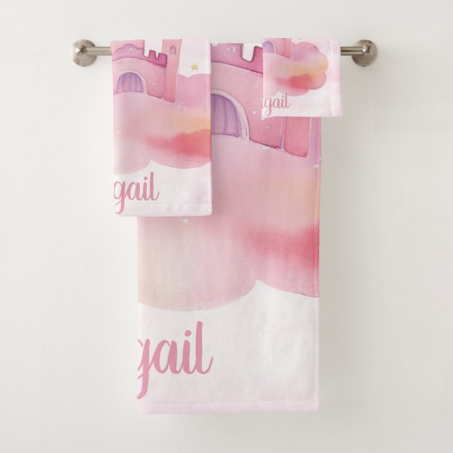 Girls Rule Palace customizable Bath Towel Set (Insitu)