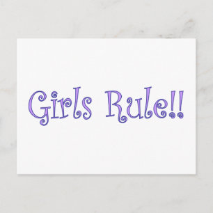 Girls Rule! Postcard