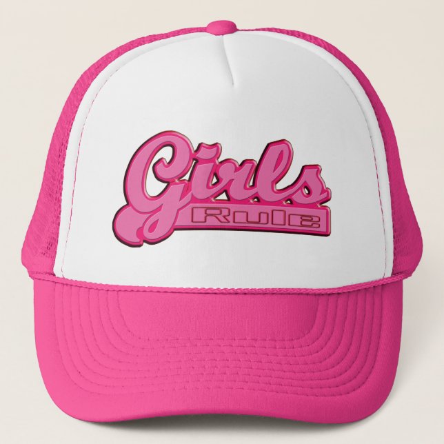 Girls Rule Trucker Hat (Front)
