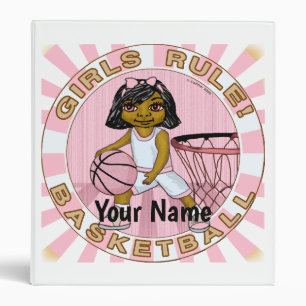 Girls Rules Basketball Binder
