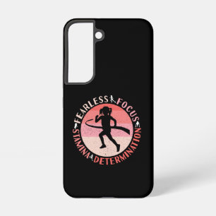 Girls Running Mindset - Focus Fearless Runner Samsung Galaxy Case