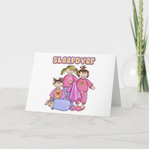 Girls Sleepover Card