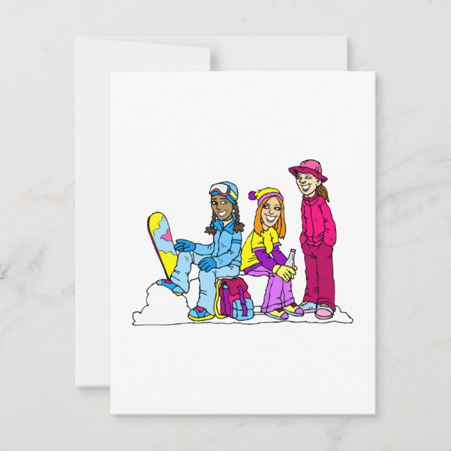 Girls Snowboarding Team (Front)