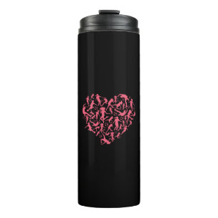 Girls Soccer Heart - Women Players Thermal Tumbler