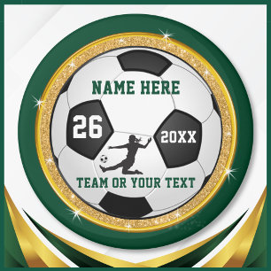 Girls Soccer Party Favours, Forest Green or CHANGE Magnet