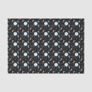Girls Soccer Silhouettes Stars and Sparkles Tissue Paper