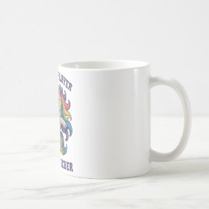 Girls Soccer Sparkle Player Unicorn Power Striker Coffee Mug