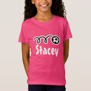 Girl's soccer t-shirts   Personalized name