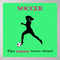 Girls Soccer - This princess wears cleats!