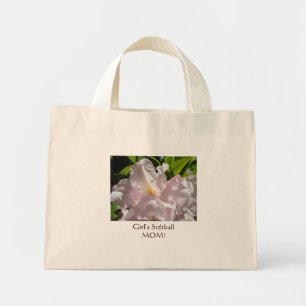 Girl's Softball MOM! tote bag gifts Pink Rhodies