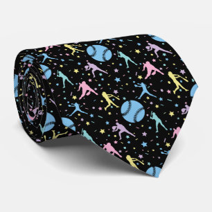 Girls Softball - Women Players with Stars Tie