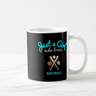 Girls Softll Jersey Kids Softll  Coffee Mug
