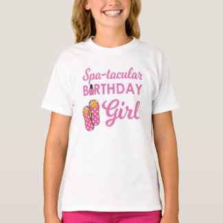 Girl's Spa Birthday Party T-Shirt