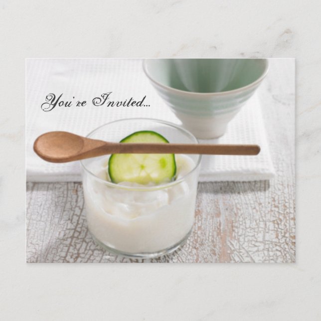 Girls Spa Weekend Invitation Postcard (Front)