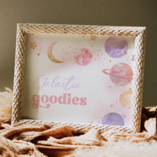 Girl's Space Galactic Goodies Sign