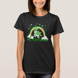 Girls St Patricks Day Cute Unicorn Leprechaun Lepr T-Shirt