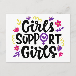 Girls Support Girls Postcard