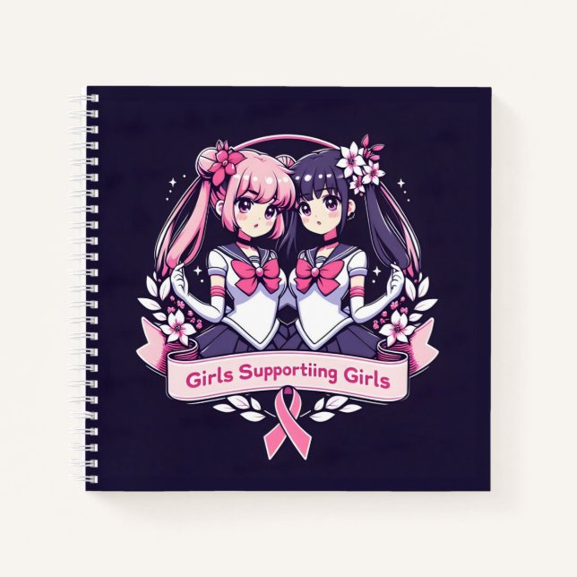Girls Supporting girls Notebook (Front)