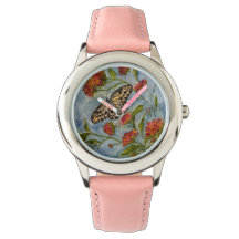 Girls Sweet Butterfly Kids Watch