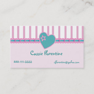 Girl's Sweet calling Card