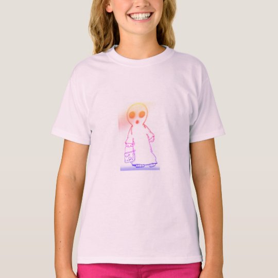 girls tagless t-shirt light pink