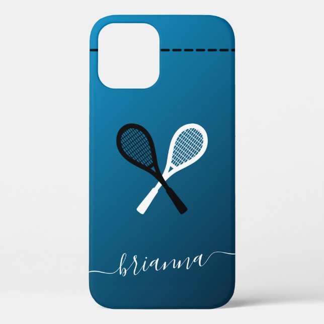Girls Tennis Racketball Racquet Sport Personalized Case-Mate iPhone Case (Back)