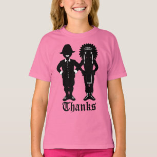 Girl's Thanksgiving T-shirt Kid's Holiday Shirt