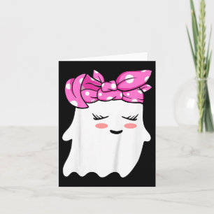 Girls Toddler Happy Halloween Ghost With Bandana S Card