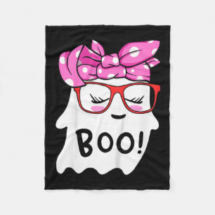 Girls Toddler Happy Halloween Ghost With Bandana S Fleece Blanket