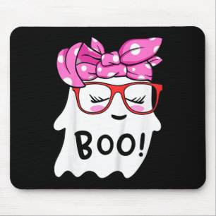 Girls Toddler Happy Halloween Ghost With Bandana S Mouse Pad