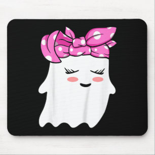 Girls Toddler Happy Halloween Ghost With Bandana S Mouse Pad