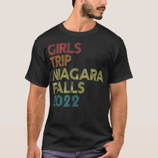 Girls Trip 2022 Niagara Falls Vacation Matching Vi T-Shirt