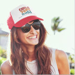 Girl's Trip 2023 Customizable Colours and Text Trucker Hat<br><div class="desc">Introducing our Girls Trip 2023 trucker hat, perfect for your next adventure with your besties! The wavy text adds a fun touch to this customizable hat, allowing you to choose your preferred colour and add customized names to make it extra special. Made with high-quality materials, this hat is not only...</div>