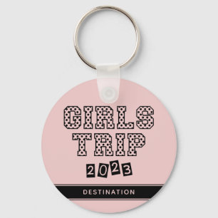 Girls Trip 2023 Girls Weekend Vacation Custom Keychain