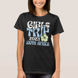 Girls Trip 2023 South Africa Beach Destination Ret T-Shirt