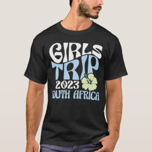 Girls Trip 2023 South Africa Beach Destination Ret T-Shirt