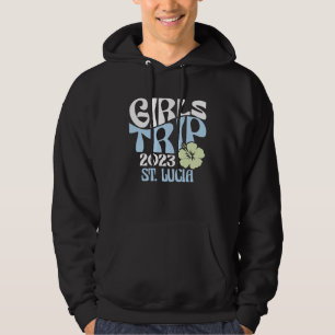 Girls Trip 2023 St Lucia Beach Destination Retro G Hoodie