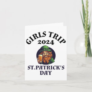 Girls Trip 2024 St. Patrick's Day Sticker1 Card
