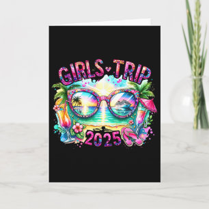 Girls Trip 2025 Summer Trip Vacation Tropical Crui Card