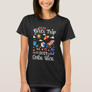 Girls Trip 2025 Summer Vacation Costa Rica Beach T-Shirt