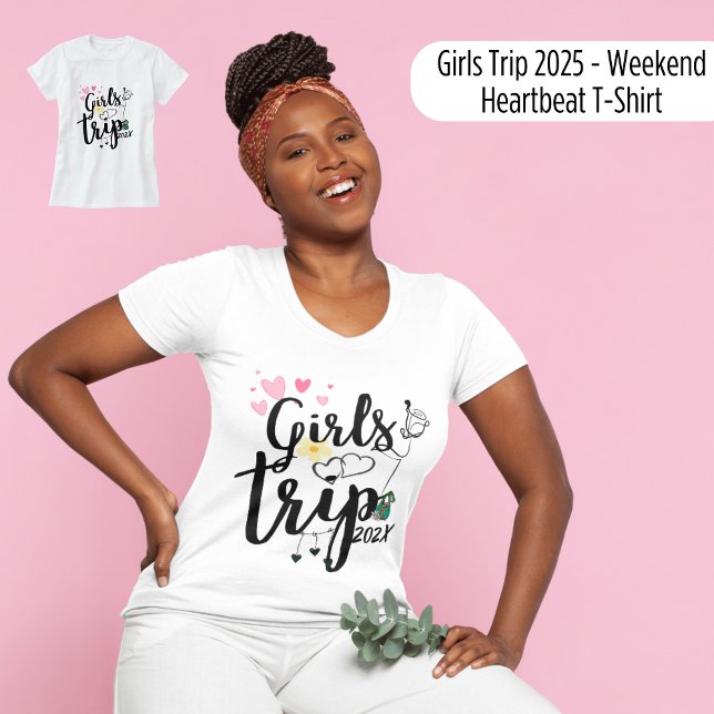 Girls Trip 2025 - Weekend Heartbeat T-Shirt (Girls Trip 2025 - Weekend Heartbeat T-Shirt)