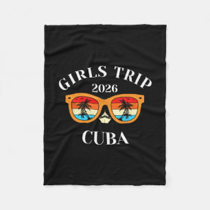 Girls Trip 2026 Cuby Cruise Vacation Travel Fleece Blanket