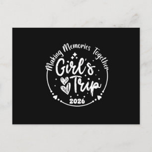 Girls Trip 2026 Cute Girls Weekend 2026 Summer Vac Holiday Postcard