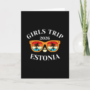 Girls Trip 2026 Estonia Cruise Vacation Travel  Card