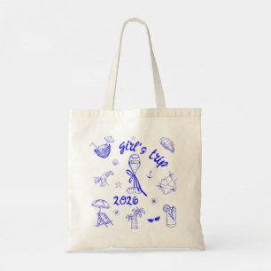 Girl's Trip 2026 Tropical Beach Vacation Cruise Tote Bag