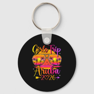 Girls trip aruba 2026 tropical matching summer keychain