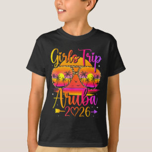 Girls trip aruba 2026 tropical matching summer T-Shirt